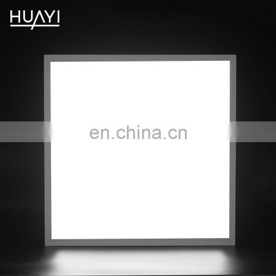 HUAYI Warranty Embedded Ceiling Light Covers 2x4 300x300 600x600 1200x1200 Led Ceiling Panel Light
