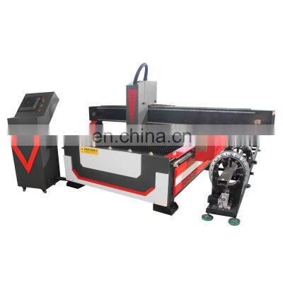 1530 Gantry Plasma Cutter Rotary Device Automatic 4 Axis CNC Pipe Cutting Machine for Metal Stainless Iron Aluminum Alloy Tube