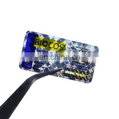 Roll Form Transparent Pharmaceutical Packaging Hologram Label with Color Printing