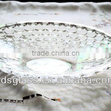 concise style glass fruit plate T370mm