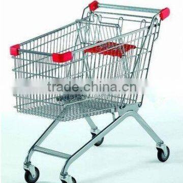 Euporean style supermarket hand shopping trolley/shopping cart ZTF-011