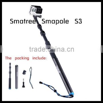 Smatree wholesale handheld selfie stick monopod high quality selfie pole stick for go pro,for action camera