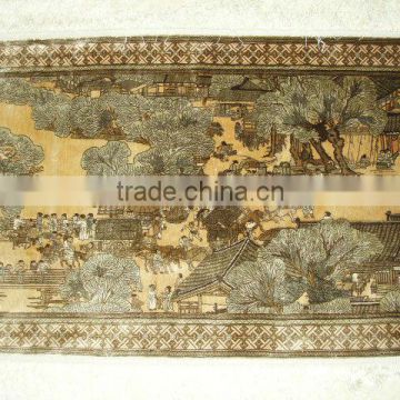 traditional handmade fine silk tapestry