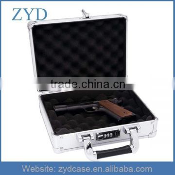 Metal Padded Hard Aluminum Locking Pistol or Camera Case, Gun Protective Case ZYD-HZMgc023