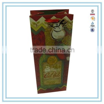 NEW year hot custom high quality & cheap wine paper bag in gift paper bag