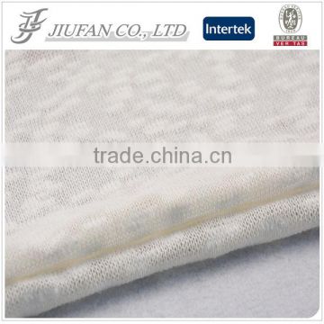 Jiufan textile hacci bamboo hoodie fabric knitted scarf fabric