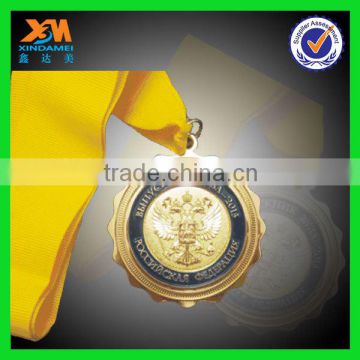 shenzhen die casting customized plated design velvet medal box (xdm-m151)