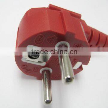 Russian standard 16A/250V red angled type electrical plug