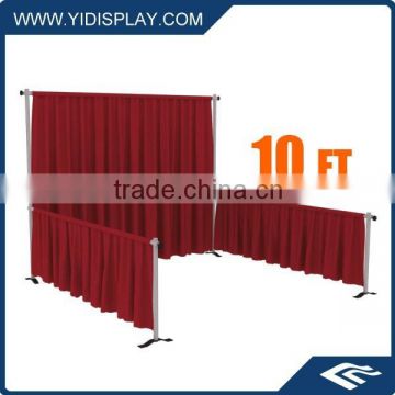 Cheap trade show booth design with pipe&drape backdrop decoration