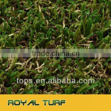 High quality non-falt artificial grass for garden with U shaped fiber