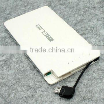 Top quality credit card size power bank battery charger for mobile phone