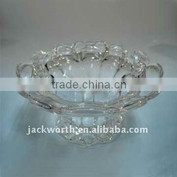 Glass bloom lotus container