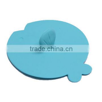 fish shape hot sale silicone cup cover