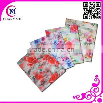 Beautiful new designs CCH-215 two pieces rose design mix color sego headtie