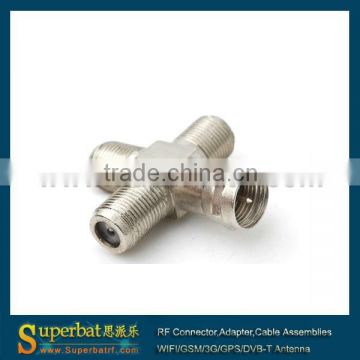 Adapter Connector 3.5mm 1/8" Mono Male plug to F-Type F Female jack