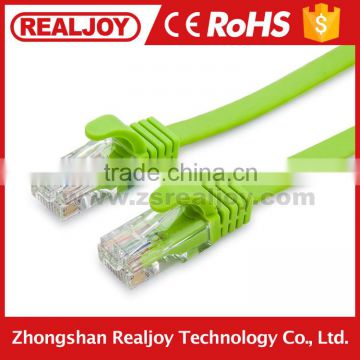 1m Stocking 0.68 UTP STP FTP SFTP High Speed green Network Lan Ehternet flat cat 5 5e Cable accept sample order