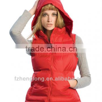 Ladies padding vest/body warmer