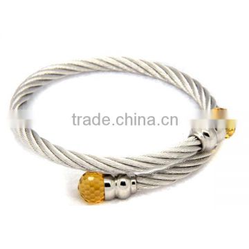 Fashion bangle bracelet Manufacturer stainless steel stone bangle LB8224-2