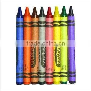 Standard /General colorful wax crayon,custom crayon colors,8colors/white wax crayon