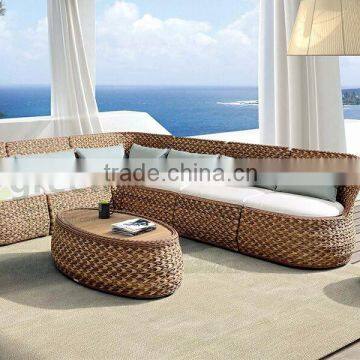 PE Water Hyacinth Outdoor Material - Sectional Sofa Vietnam wholesale manufacturer