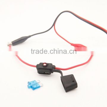 middle auto fuse holder with light / Custom made house hold inline fuse holder,cable assembly