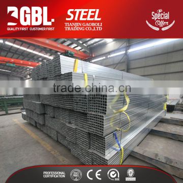 china supplier hollow thin wall square 300mm diameter galvanized steel pipe