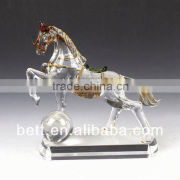 colourful crystal horse model