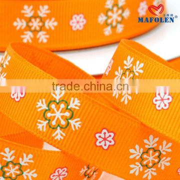 2015 new products christmas celebrate it ribbon grosgrain 50mm flower pattern ribbon