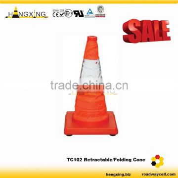 TC102 Reflective Retractable Traffic Cone