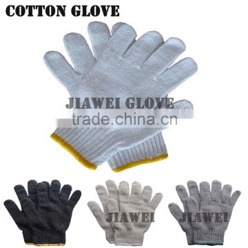 7Gauge Bleach White Labor Work Cotton Glove/Guantes De Algodon 01
