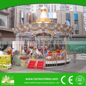 Popular hot backyard children roundabout rides kids merry go round cheap carousel for sale