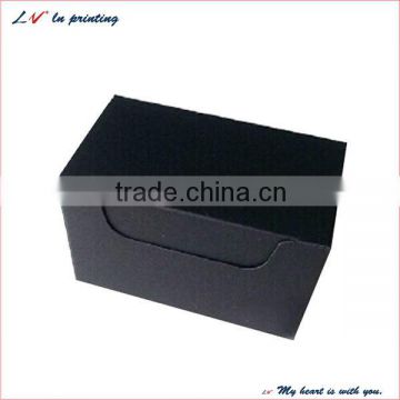 hot sale black paper cardboard box for business cards packaging made in shanghai