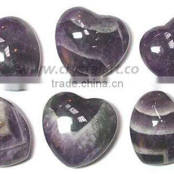 AFRICAN AMETHYST LOOSE PUFFY HEARTS