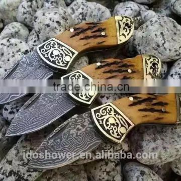 Damascus survival pakistan pocket knife survival tool