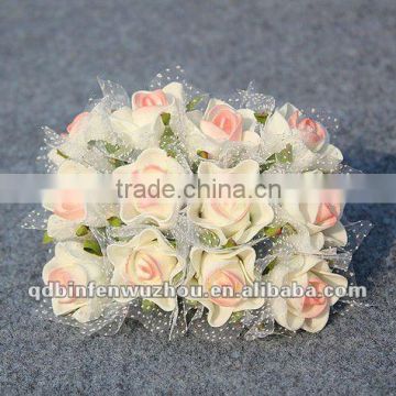 Artificial Rose wedding Bouquets flowers stands Table Decoration,Artificial Foam Flower for Wedding Decoration
