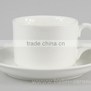 Wholesale Antique Modern Design Plain White Fine Porcelain Coffee And Tea Cups And Saucers Sets For Hotel And Restaurant
