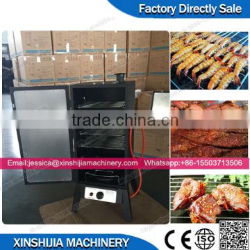 Outdoor domestic gas oven for food smoking
