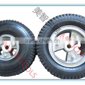 10/13 inch pneumatic rubber wheel with wide section