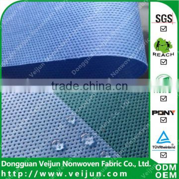 100%polypropylene(PP) SMS nonwoven fabric for medical,surgical gown,bed sheet,package