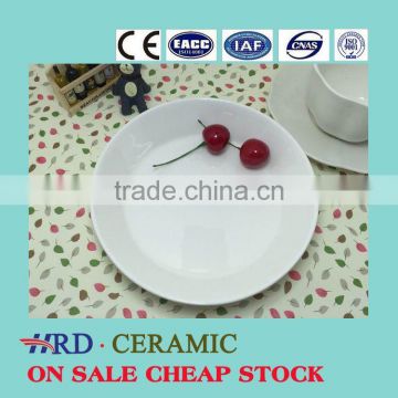 Hot sale Chinese Bulk stocked Dinner ceramic Plate