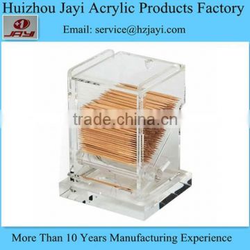 JYB-020China supplier wholesale acrylic automatic toothpick holder/toothpick holder/toothpick box