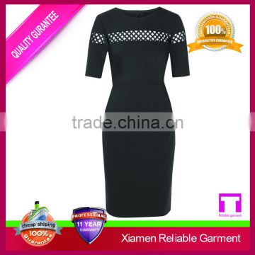 Garment Manufacturer Women evening dresses with sleeves