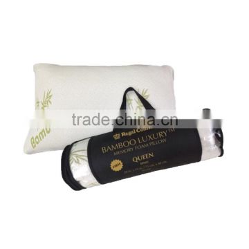 Shredded Memory Foam with Removable Bamboo Pillow Cover Case