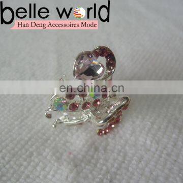 Elegant Heart-shape Rhinestone Mini Hair Claw Clips for Wedding