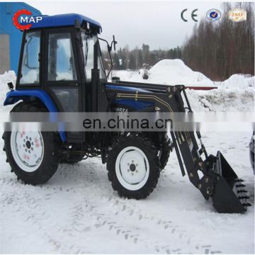 55hp farm agricultural tractor with multi function front end loader