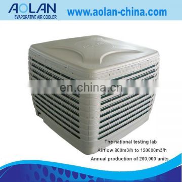 excellent electrics water air cooler AZL18-ZX10E fan type axial dimension 1150*1150*950mm industrial air cooler