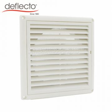 Plastic Louvered Vent with Removable Mesh White PP Dryer Vent Cover
