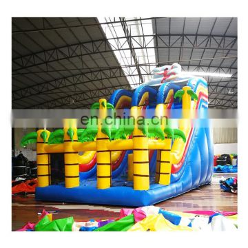 Commercial Forest Theme Kids Outdoor Inflatable Bounce House With Slide  On Sale
