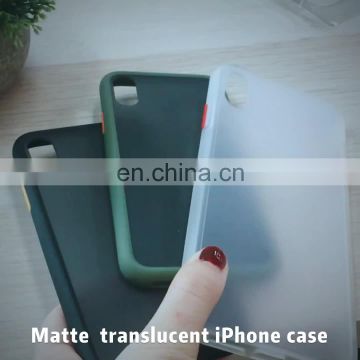 Ultra Thin Soft Half Translucent Frosted Cell Phone Case Back Cover for iPhone X / XR / XS MAX