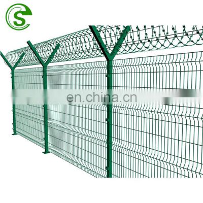 Hot popular anti climb security 358 clear vu Y post fence to South Africa